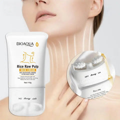 Korean Rice Raw Pulp Neck Cream Moisturizing Reduce Neck Lines Lightweight & Non-greasy Improve Dull Rough Daily Neck Care