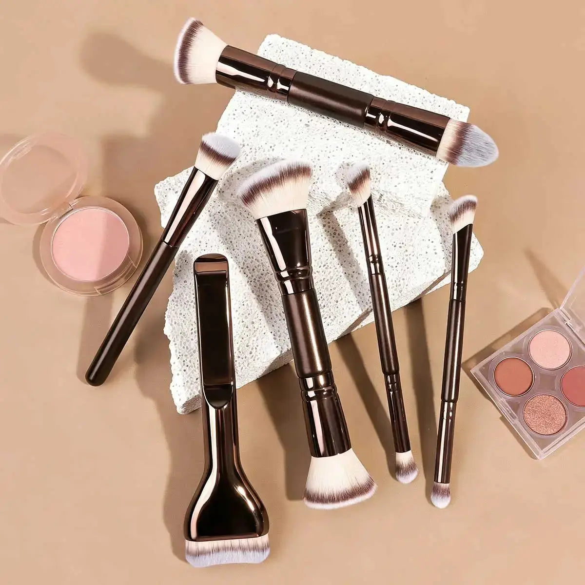 LUXEBLEND Professional Makeup Brush Set – Dual-Ended, Multiple Sizes dylinoshop