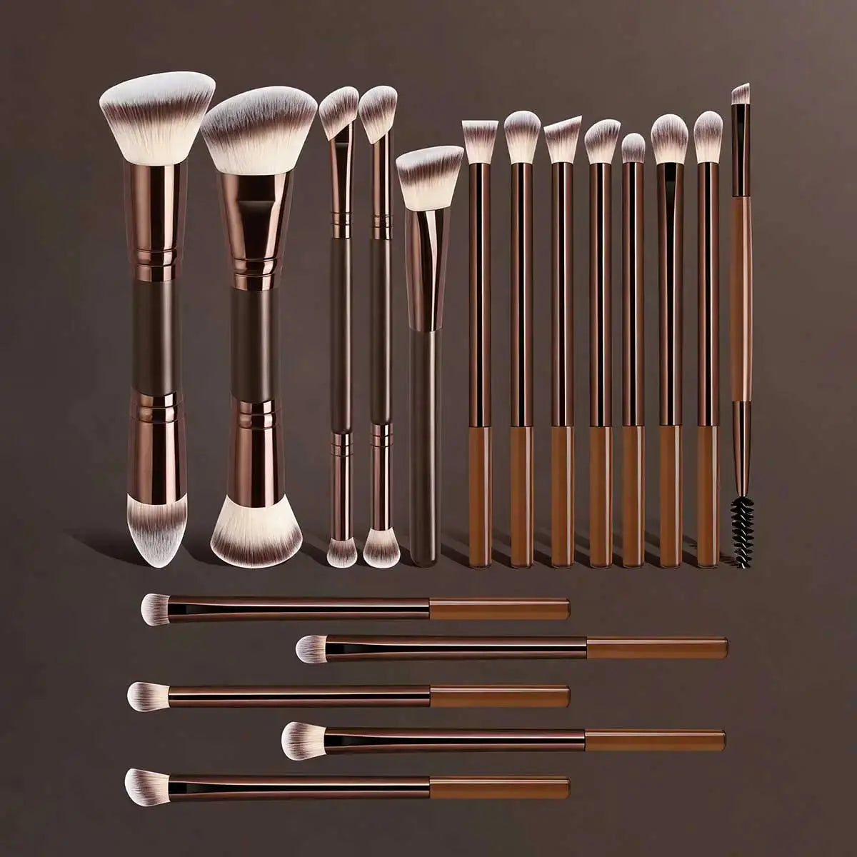 LUXEBLEND Professional Makeup Brush Set – Dual-Ended, Multiple Sizes dylinoshop