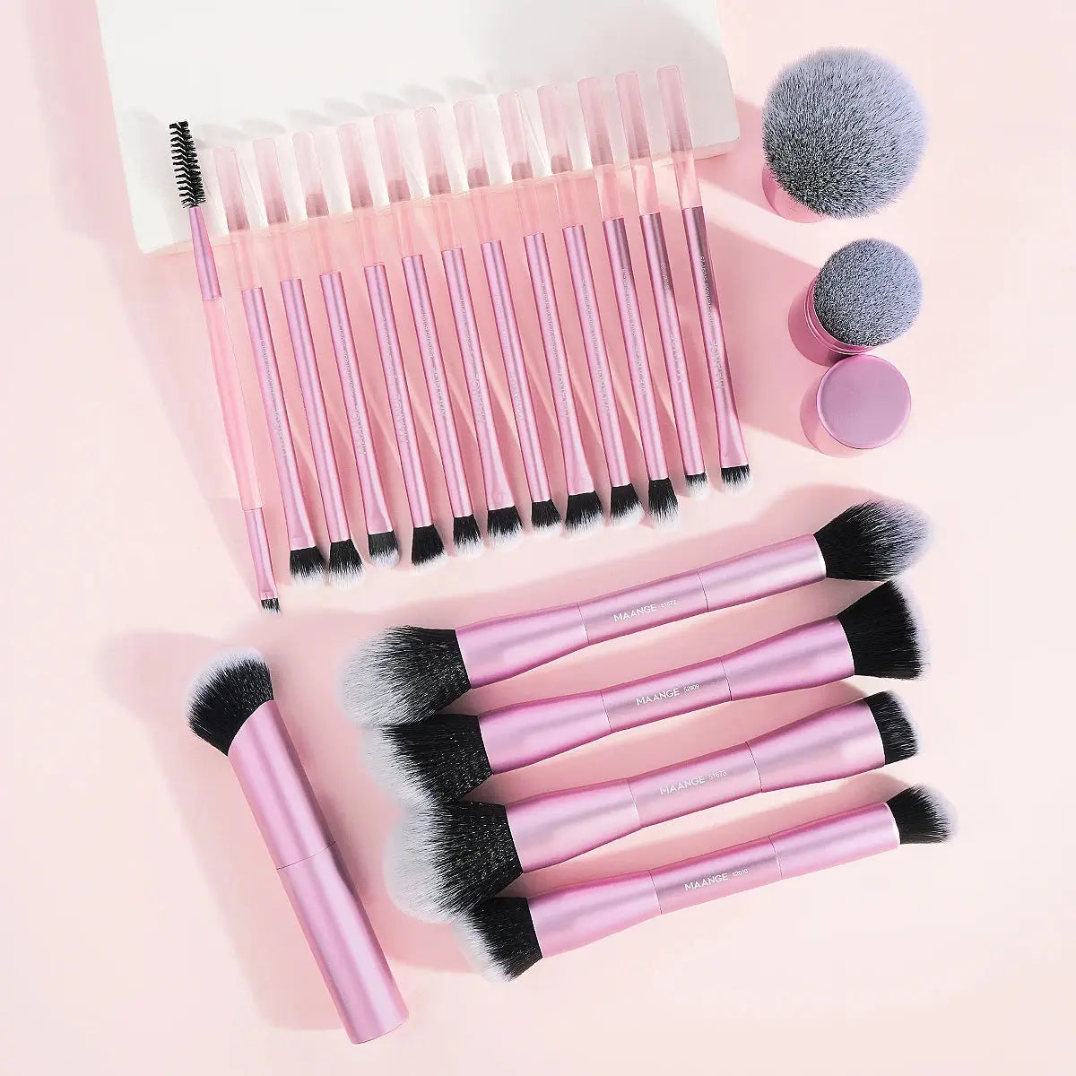 MAANGE 20-Piece Pro Makeup Brush Set – Double-Ended Brushes for Foundation, Concealer, Blush & Eyeshadow dylinoshop