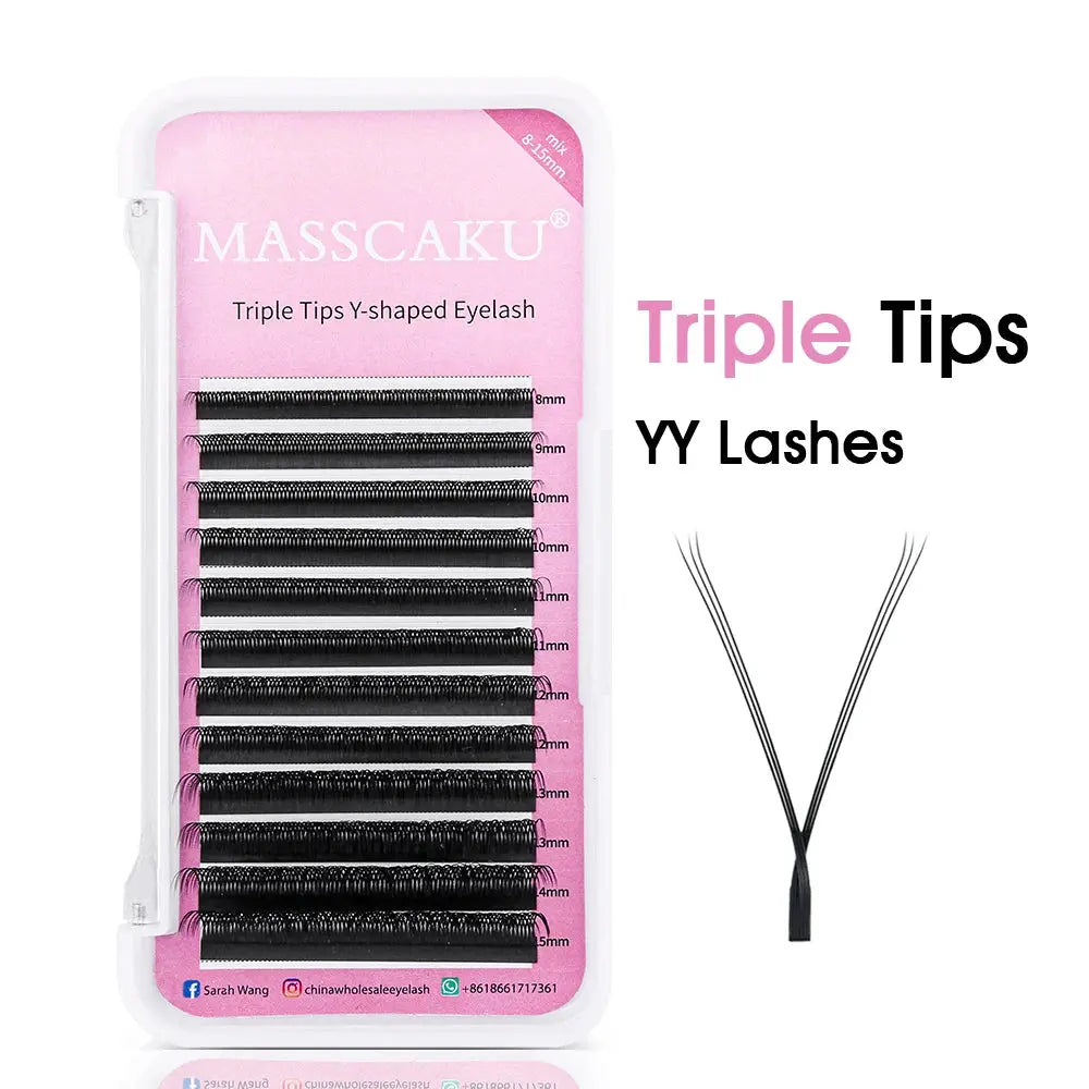 MASSCAKU U-Shape YY Premade Volume Fan Eyelash Extensions dylinoshop