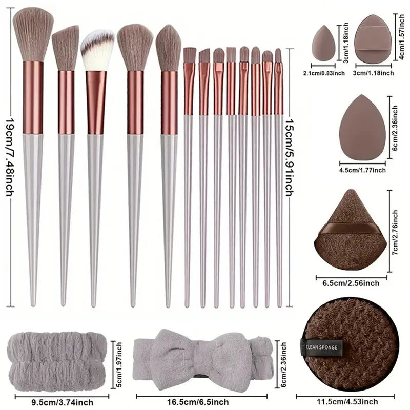Makeup Brushes Set 13/33pcs Soft Professional Makeup Brush Kit Face Cosmetics Eyeshadow Foundation Powder Blending Beauty Tools dylinoshop