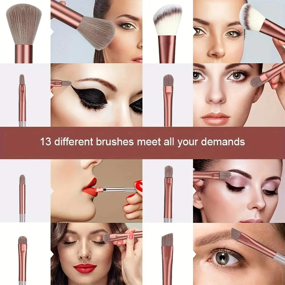 Makeup Brushes Set 13/33pcs Soft Professional Makeup Brush Kit Face Cosmetics Eyeshadow Foundation Powder Blending Beauty Tools dylinoshop