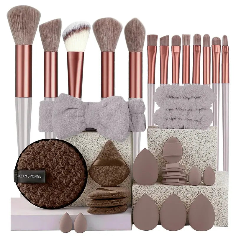Makeup Brushes Set 13/33pcs Soft Professional Makeup Brush Kit Face Cosmetics Eyeshadow Foundation Powder Blending Beauty Tools dylinoshop