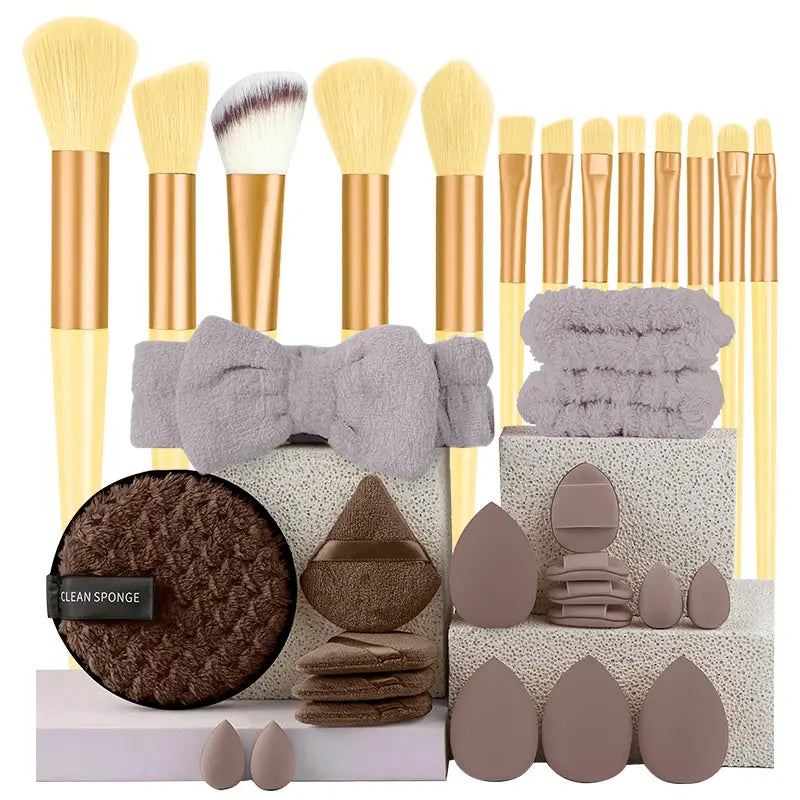 Makeup Brushes Set 13/33pcs Soft Professional Makeup Brush Kit Face Cosmetics Eyeshadow Foundation Powder Blending Beauty Tools dylinoshop