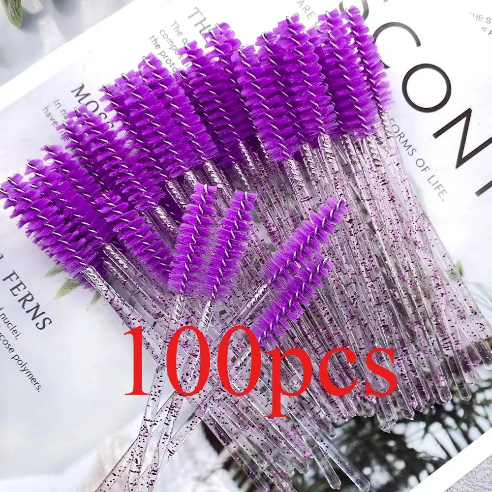 Mollie Lipper Disposable Eyelash & Mascara Wand Brushes, 100-Pack dylinoshop