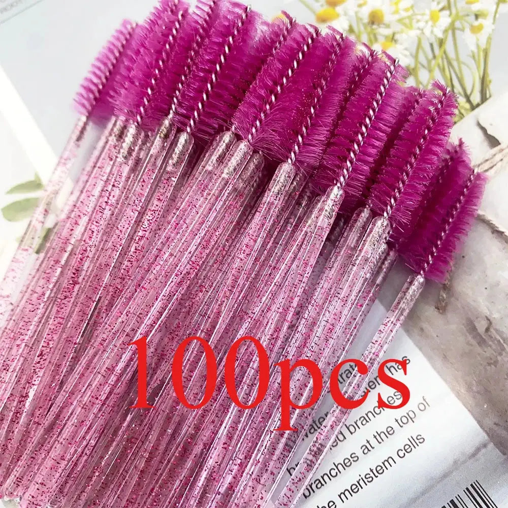 Mollie Lipper Disposable Eyelash & Mascara Wand Brushes, 100-Pack dylinoshop