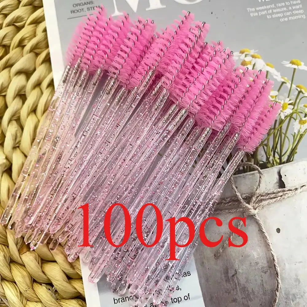 Mollie Lipper Disposable Eyelash & Mascara Wand Brushes, 100-Pack dylinoshop