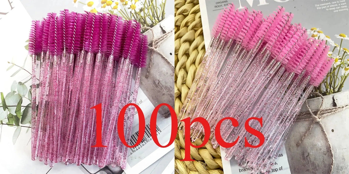 Mollie Lipper Disposable Eyelash & Mascara Wand Brushes, 100-Pack dylinoshop
