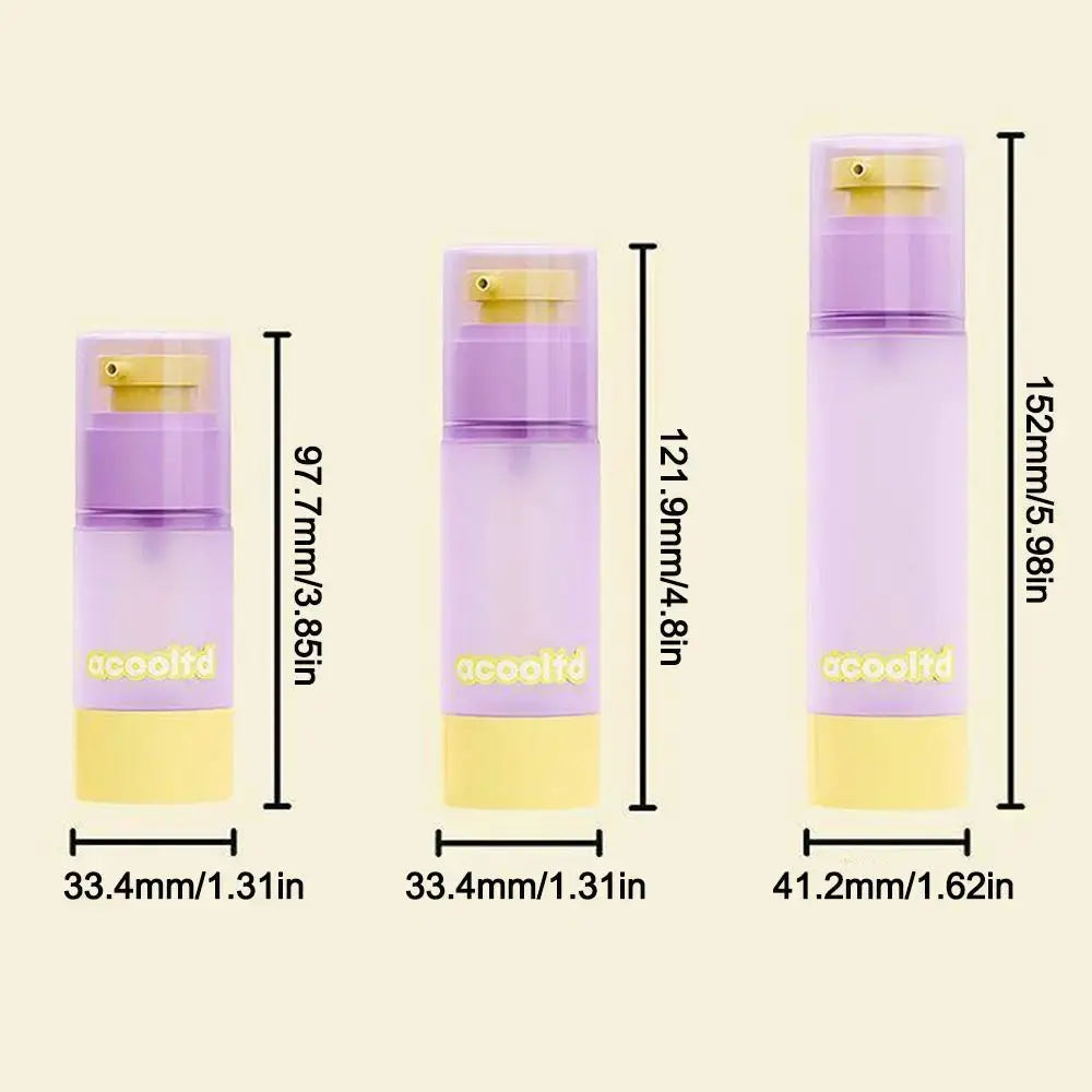 Travel Vacuum Dispensing Bottles - Portable Refillable Pump Bottles, 30ml/80ml