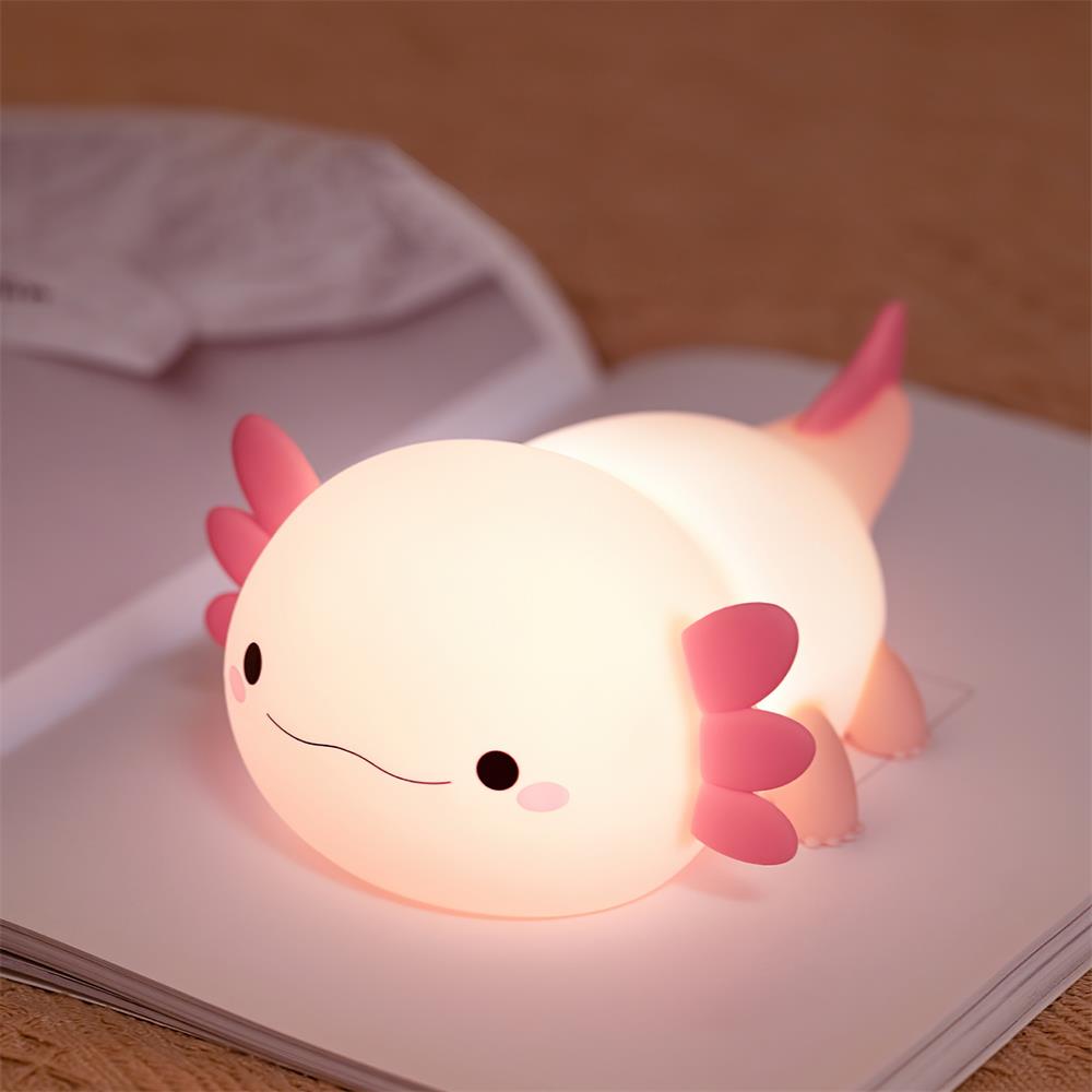 Nifty Night Light | Adorable Axolotl Design, LED Warm Glow