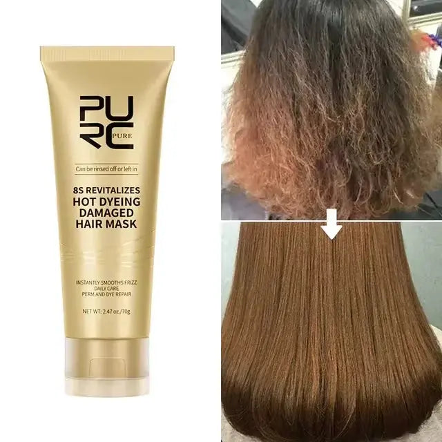 PURC 8 Second Keratin Hair Mask – Smoothing & Repair Treatment - Uexim