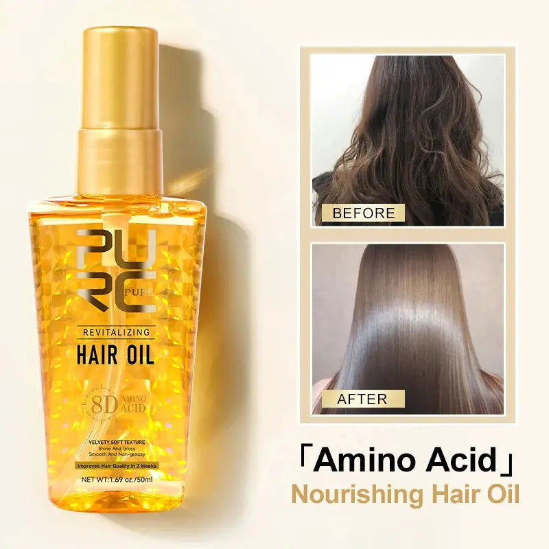 PURC Morocco Argan Oil Hair Serum – Smoothing & Shine Treatment - Uexim