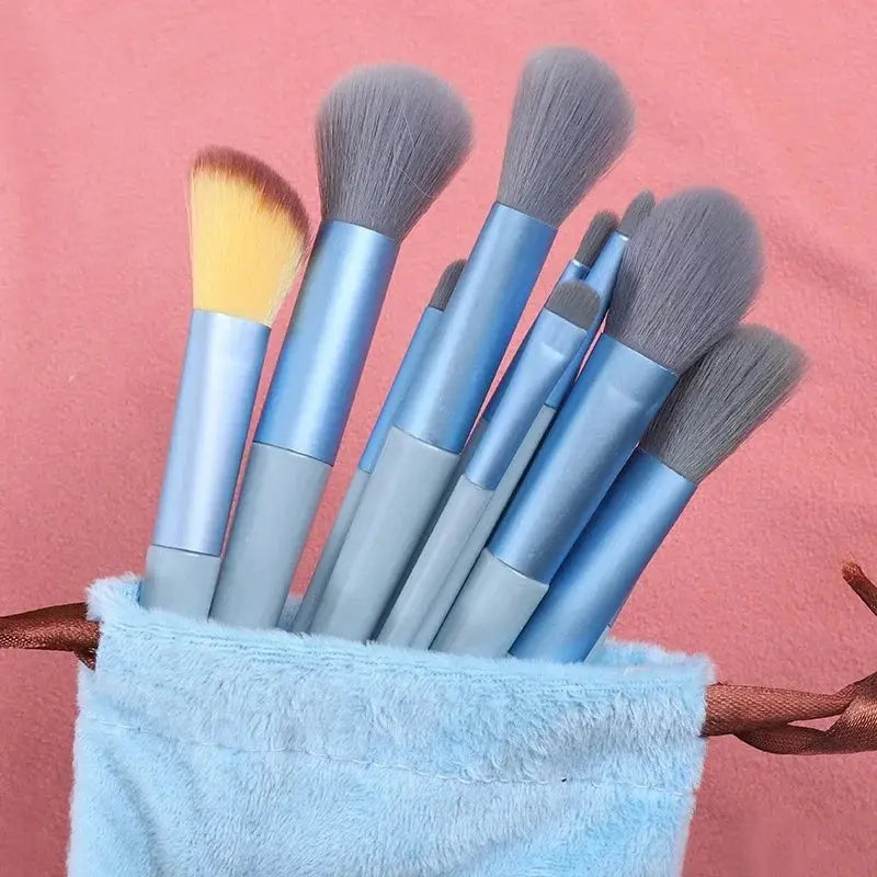 Professional Makeup Brush Set – Soft Wool Fiber Brushes (13 or 33-Piece) dylinoshop
