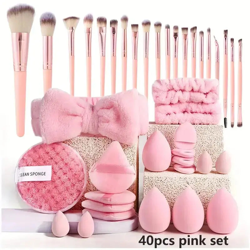 Professional Makeup Brush Set – Soft Wool Fiber Brushes (13 or 33-Piece) dylinoshop