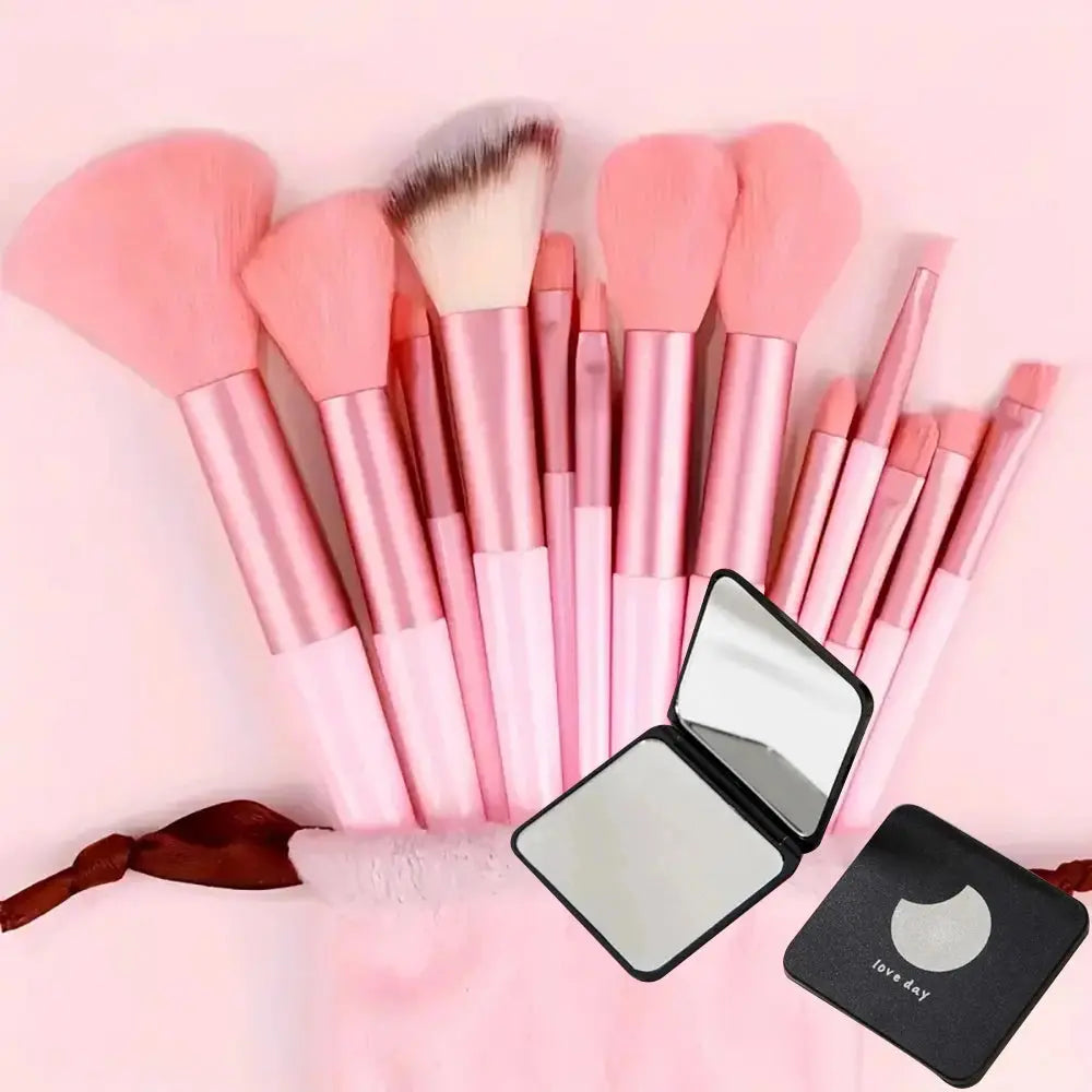 Professional Makeup Brush Set – Soft Wool Fiber Brushes (13 or 33-Piece) dylinoshop