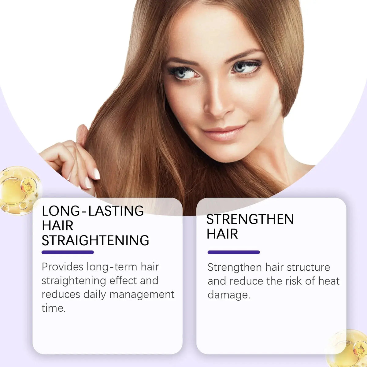 HOEGOA Protein Straightening Hair Cream – Smooths Frizz & Softens Curls