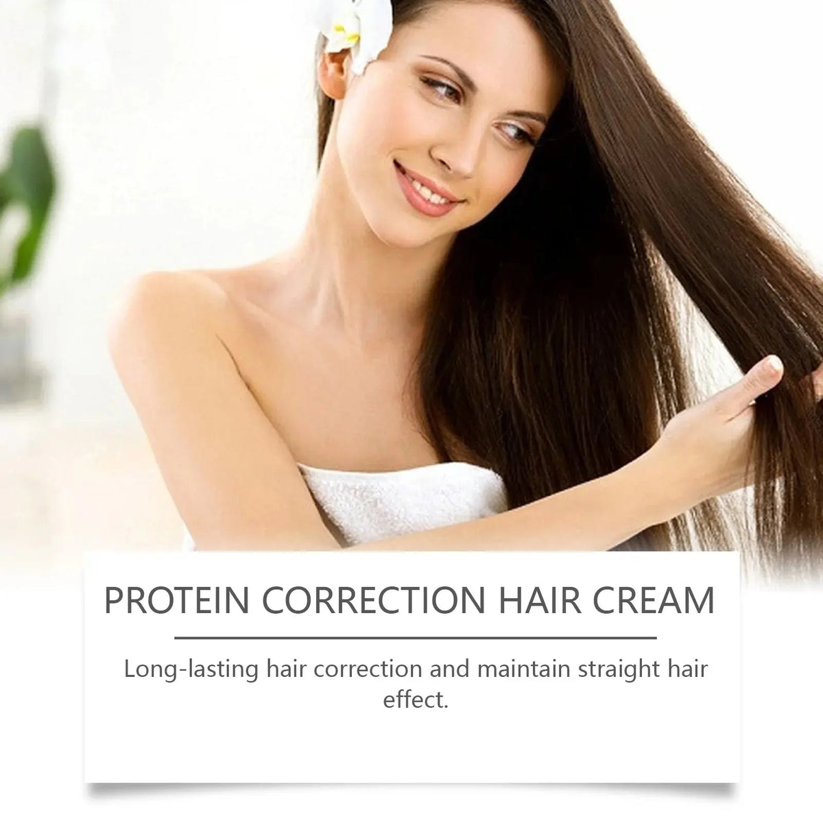 HOEGOA Protein Straightening Hair Cream – Smooths Frizz & Softens Curls
