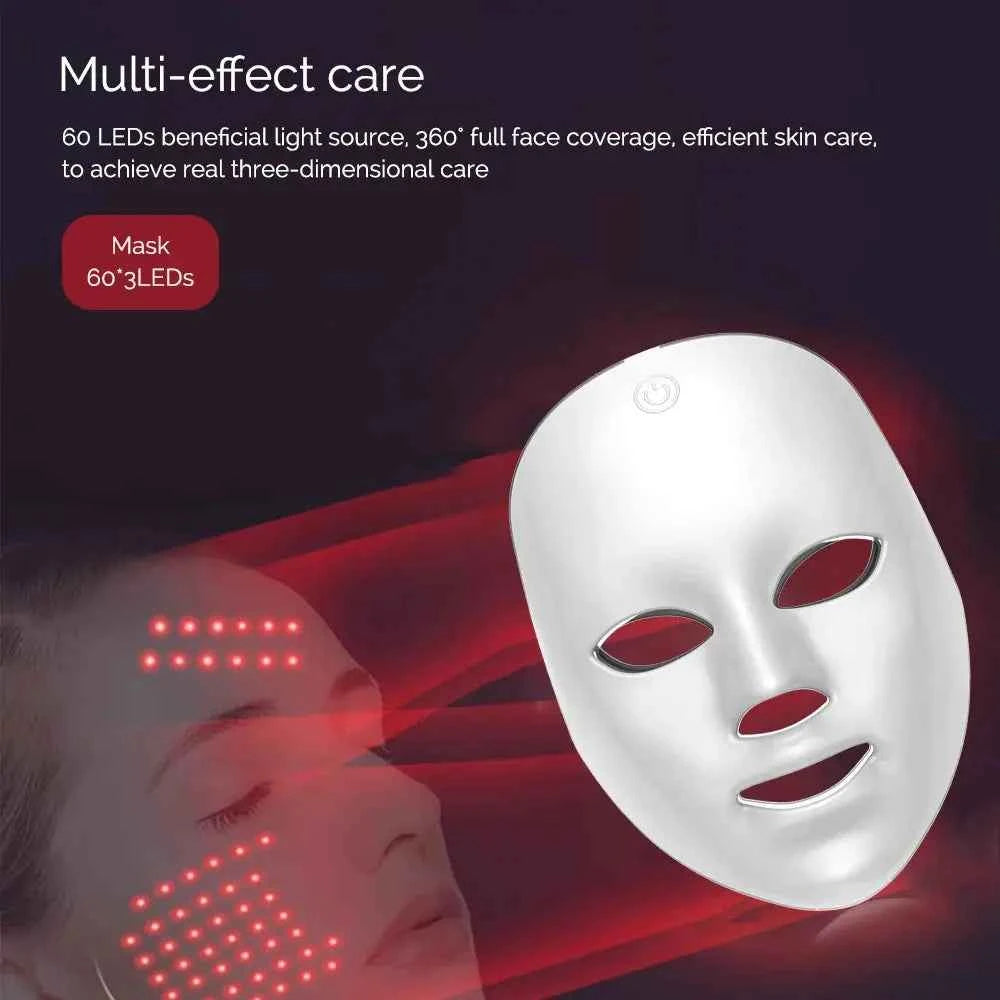 Rechargeable LED Facial Mask for Skin Moisture
