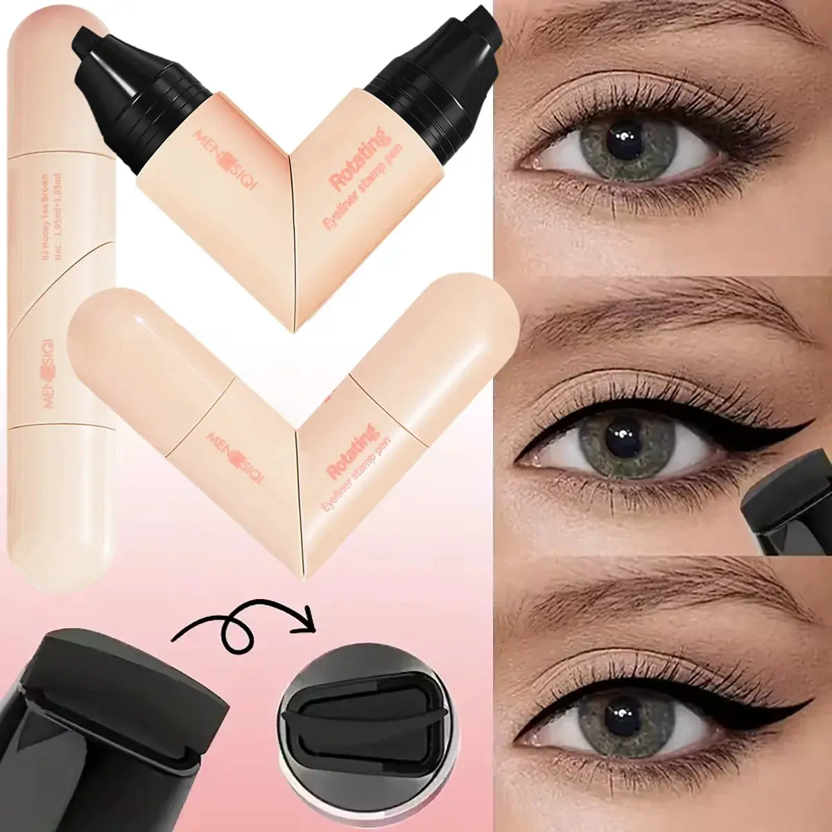 Rotary Seal Waterproof Eyeliner Pen, Quick-Dry Formula dylinoshop