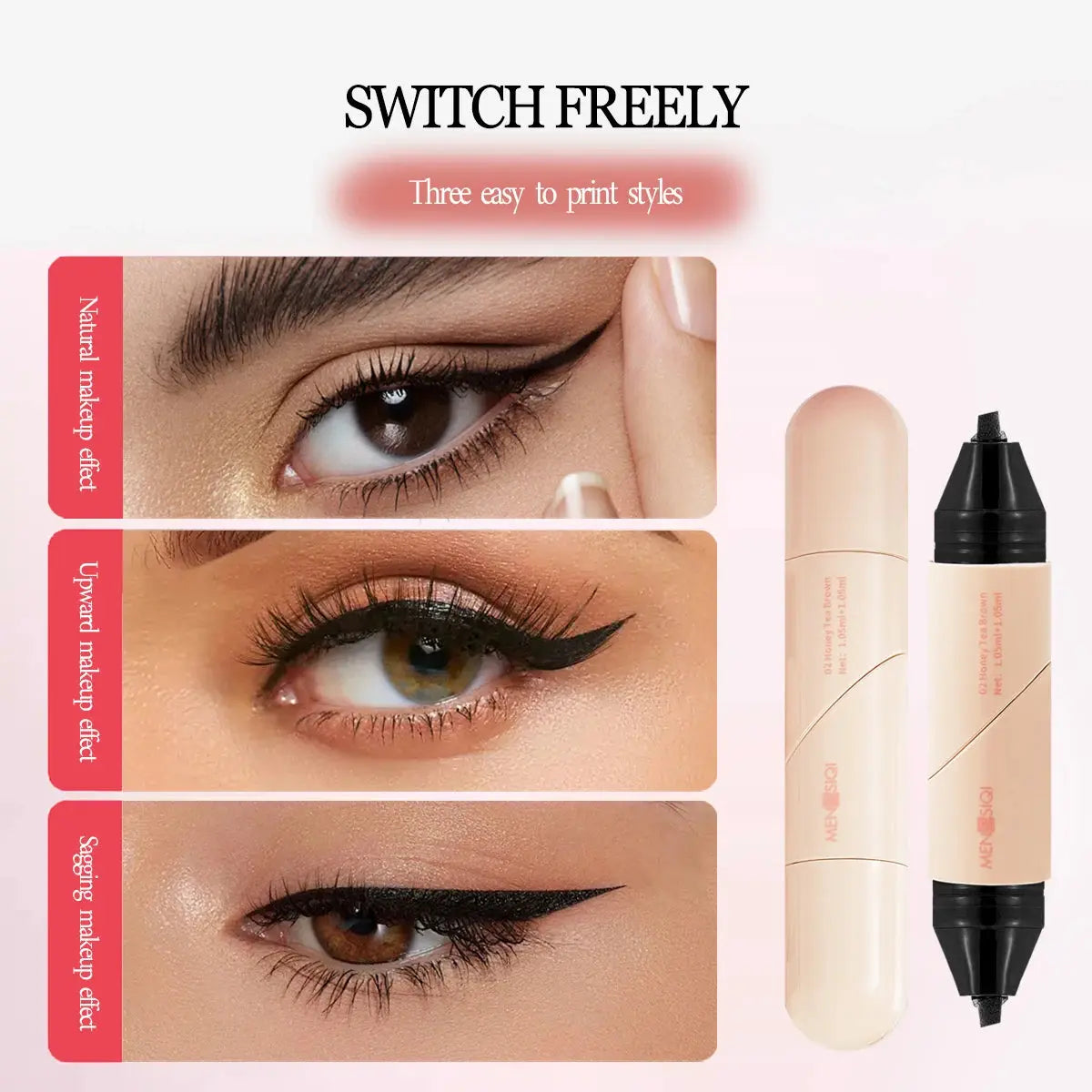 Rotary Seal Waterproof Eyeliner Pen, Quick-Dry Formula dylinoshop