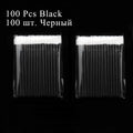 100pcs Disposable Makeup Lip Brush Lipstick Mascara Wands Applicators Eyelash Eyeshadow Lip Gloss Brushes Cosmetic Tools