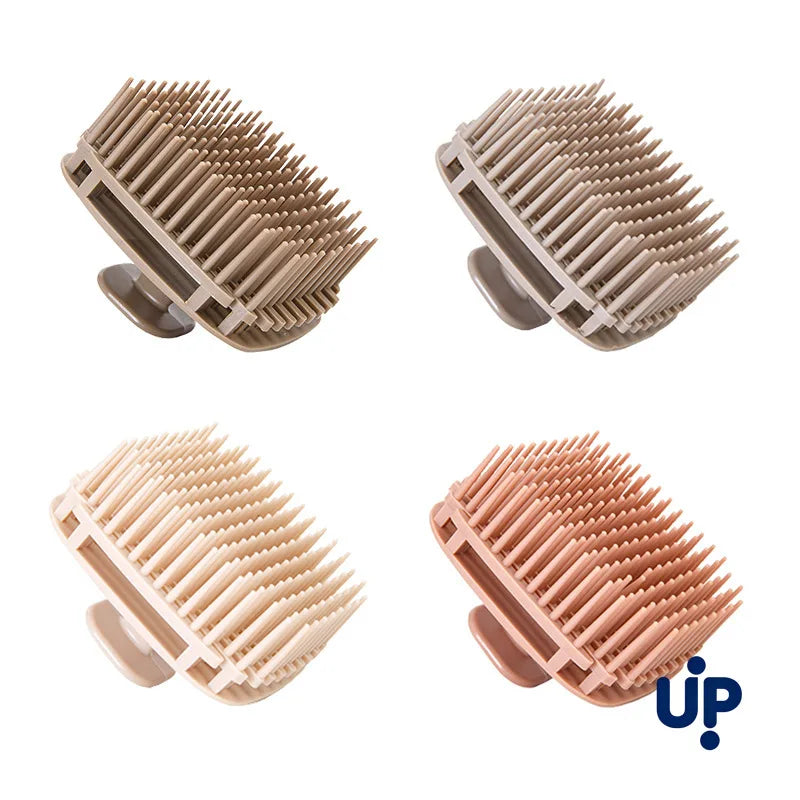1pcs Silicone Shampoo Brush Head Scalp Massage Comb Hair Washing Comb Body Massage Shower Brush Salon Hairdressing Tool dylinoshop