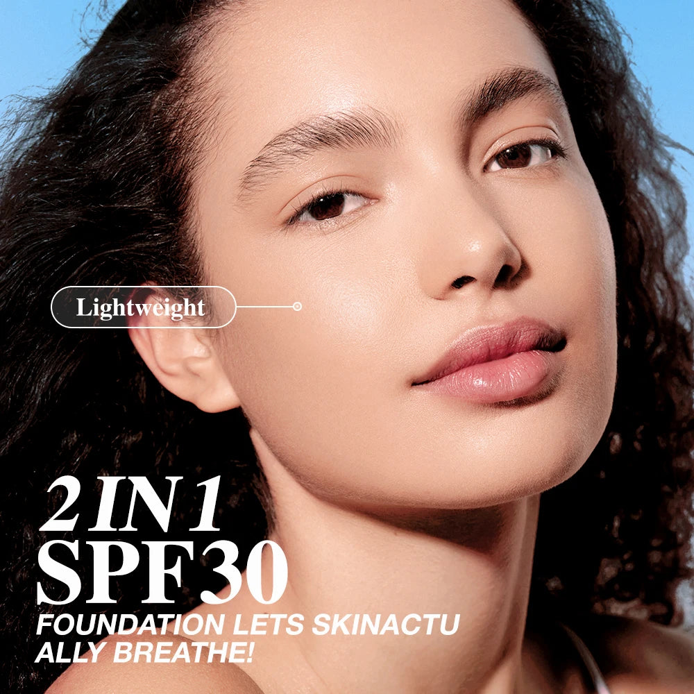 O.TWO.O Liquid Coverage Foundation Cream Matte Moisturizing Oil-control Long-Lasting Waterproof Concealer Foundation Makeup