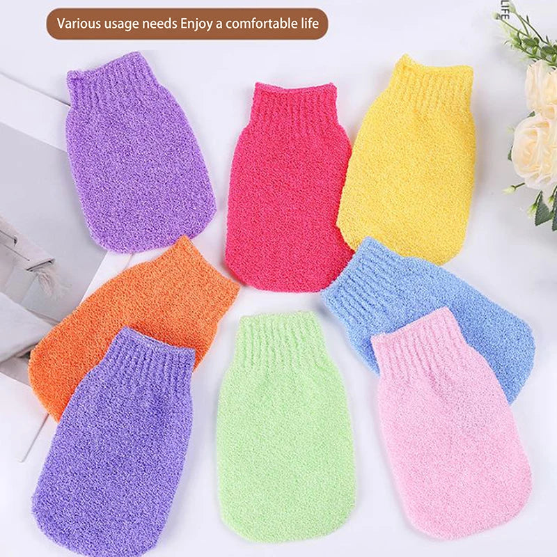Exfoliating Body Massage Sponge Bath Gloves Skin Bath Shower Wash Cloth Shower Scrubber Back Scrub Moisturizing Spa Skin Gloves