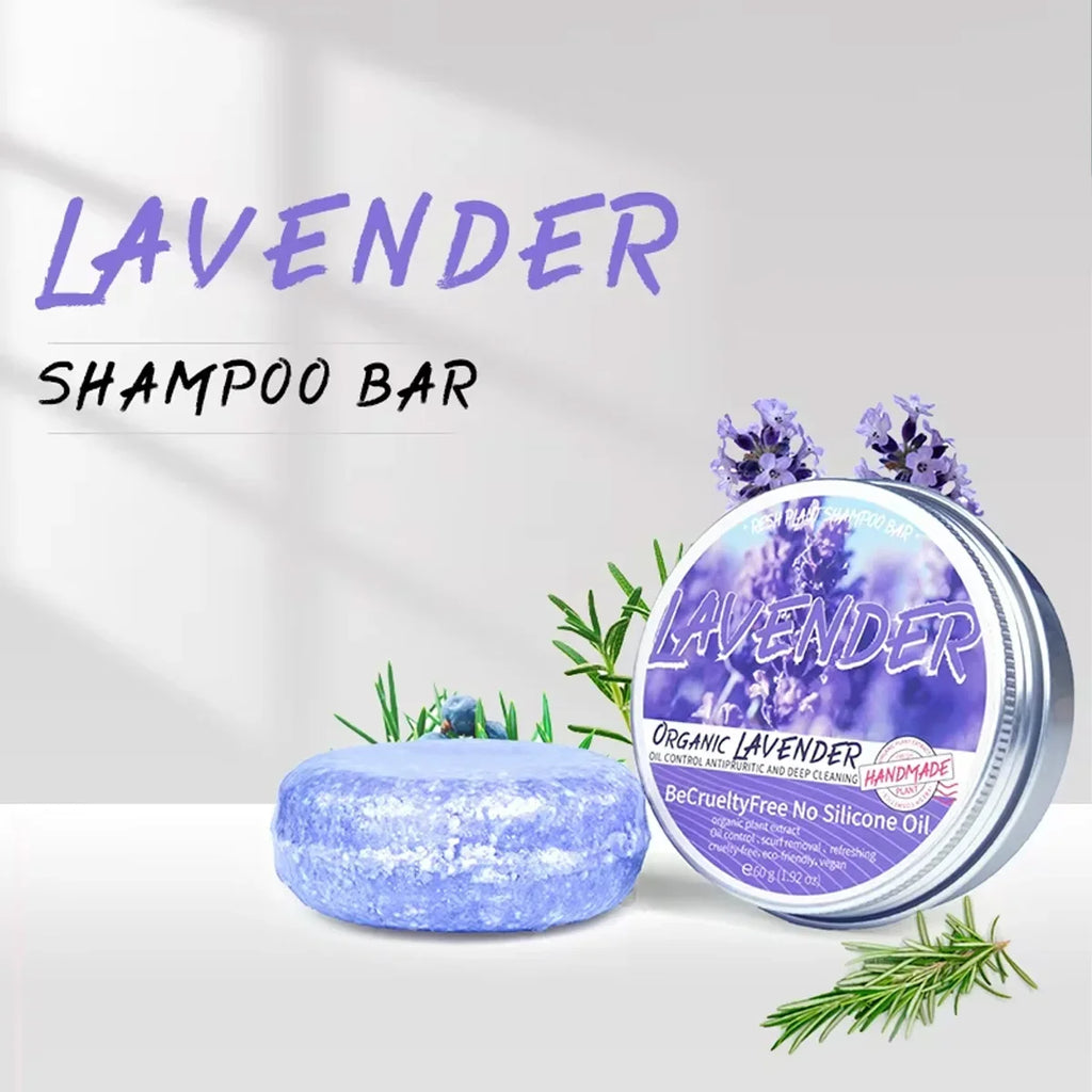 Lavender shampoo is refreshing, oil controlling, and smooth for hair, solving the problem of oily scalp without silicone oil res