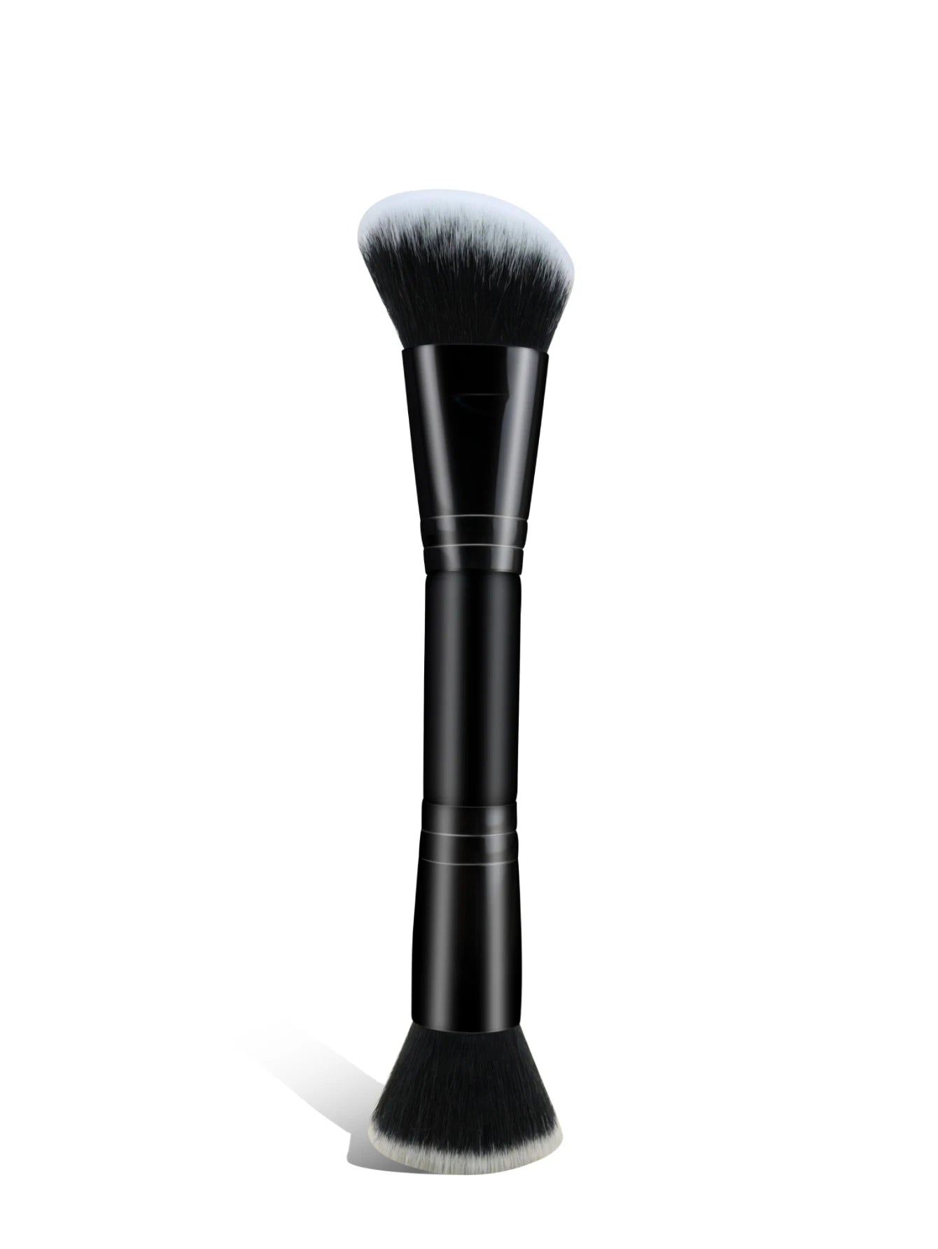 Portable double-headed multifunctional makeup brush for face makeup, foundation brush, contour brush, powder brush, blush brush, all-in-one makeup brush suitable for both men and women