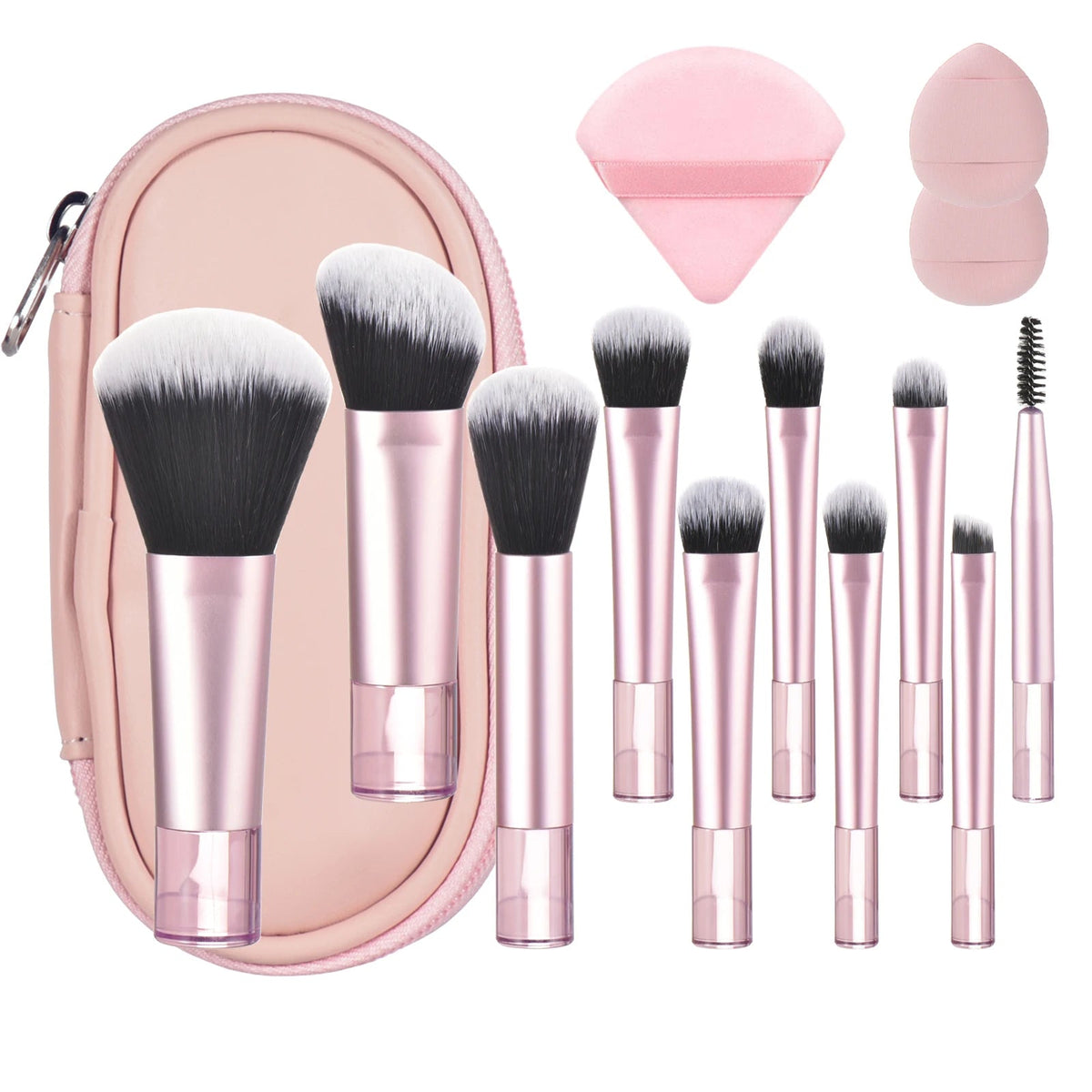 Mini Travel Makeup Brush Set – Portable Palm Brushes dylinoshop