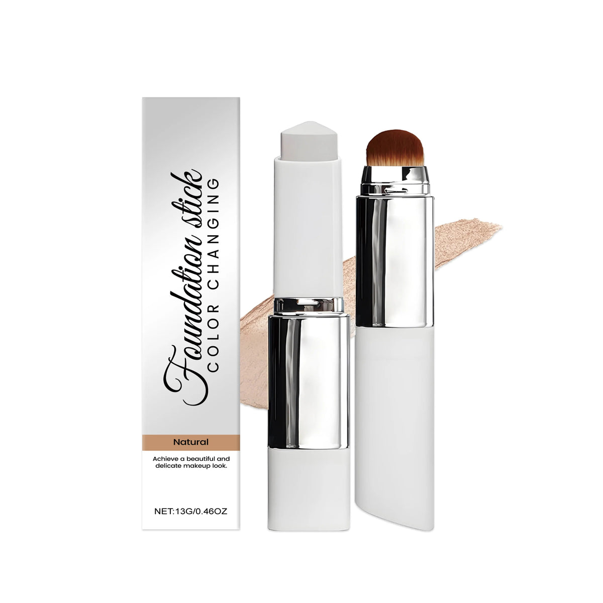 Hoygi 2-in-1 Foundation & Concealer Stick with Built-In Brush dylinoshop