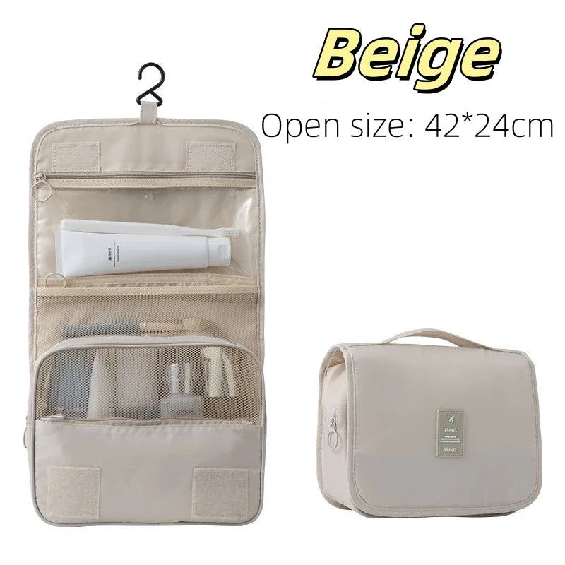 Travel Makeup Bag High Capacity Toiletries Storage Pouch Travel Make Up Organizer Waterproof Beauty Bag Bathroom Wash Bag 