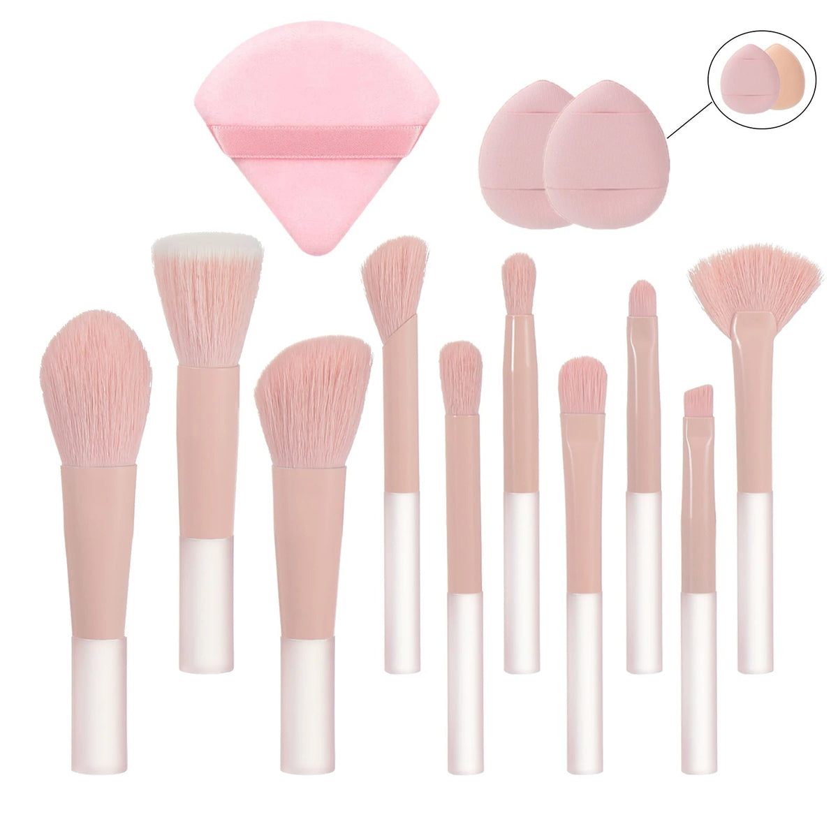 Mini Travel Makeup Brush Set – Portable Palm Brushes dylinoshop
