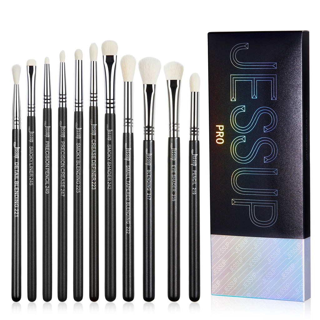 Jessup Eyes Brushes Set, Eyeshadow Makeup Brush, Premium Synthetic Blending Shader Crease T340