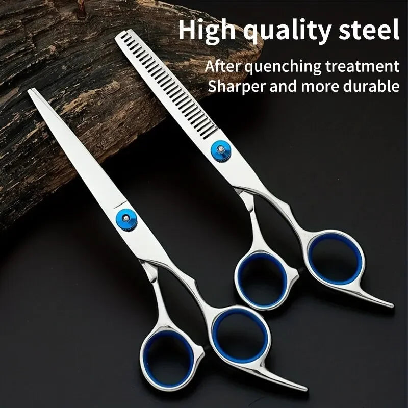 Professional Hairdressing Scissors Stainless Steel Cutting Thinning Barber Shear for Home Salon Use dylinoshop