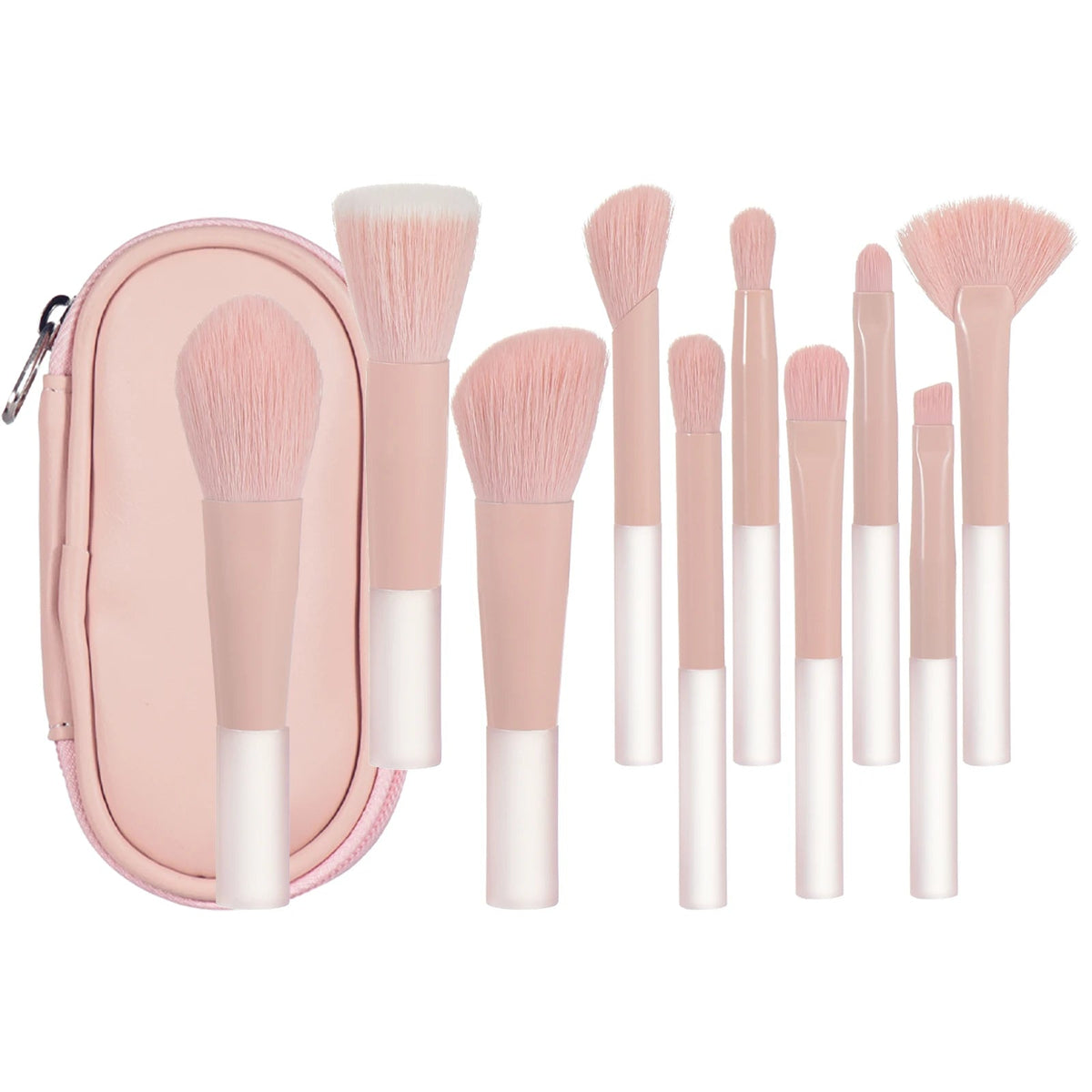 Mini Travel Makeup Brush Set – Portable Palm Brushes dylinoshop