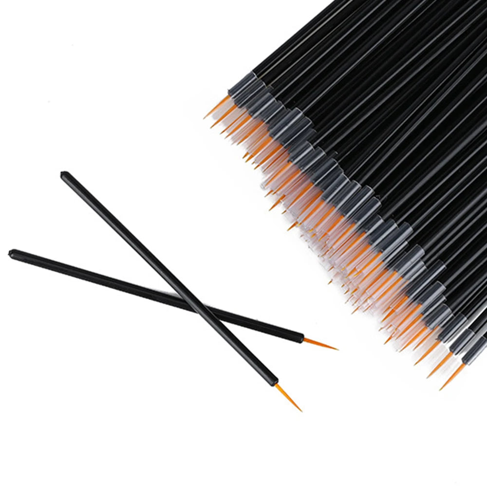 50/100pcs Eyeliner Brushes Eyelash Eyeshadow Applicator Lip Brush For Nail Art Painting Pen Tool Eye Lash Wands Accessories