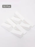 20/50Pcs High Density Nail Gradient Sponge Set White Triangle Press Gel Makeup Sponge Kit for Professional Nail Art DIY Blending