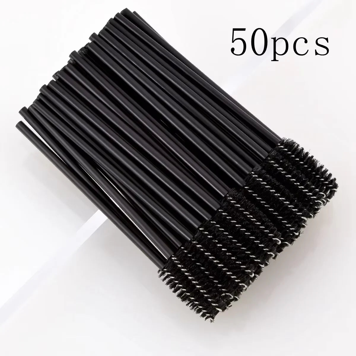 50pcs Disposable Makeup Tools Eyelash Brushes Eyelashes Extension Tools Eyebrow Brush Mascara Wands Applicator Spoolers