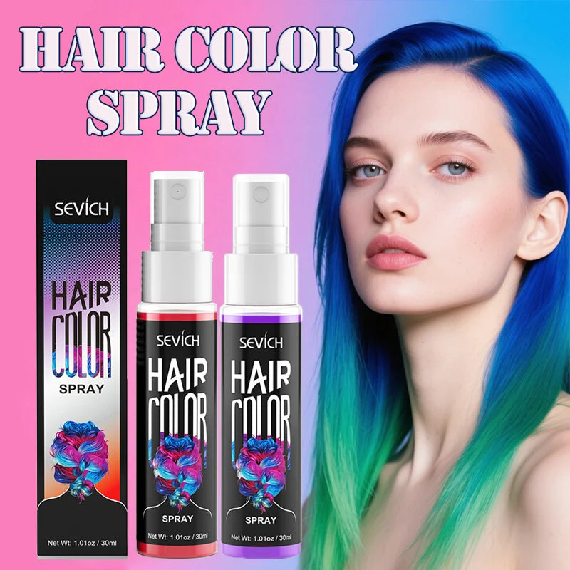 Temporary Hair Color Spray One-Time Hair Dyeing Instant Hair Salon Multi Color Hair Dye Makeup Chalk Washable DIY Party Styling dylinoshop