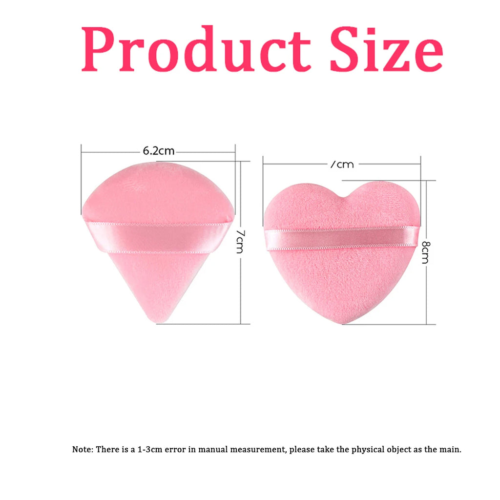 20/30Pcs Triangle Velvet Powder Puff Wet Dry Use Makeup Sponge Cosmetics Blender Makeup Foundation Beauty Tool Accessories