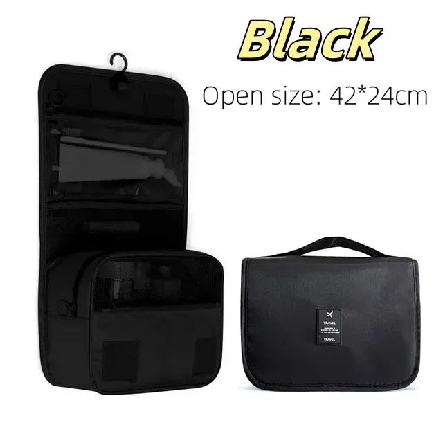 Travel Makeup Bag High Capacity Toiletries Storage Pouch Travel Make Up Organizer Waterproof Beauty Bag Bathroom Wash Bag 