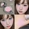 NICEKEY Monochrome Blush Palette Lasting Matte Peach Rouge Rose Red Cheek Tint Blush Powder Natural Makeup Contouring Eyeshadow