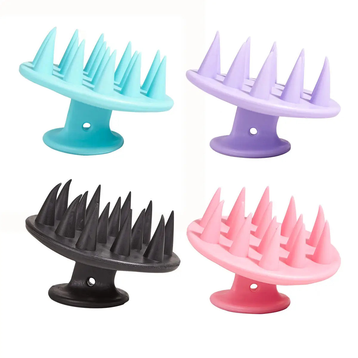 Silicone Shampoo Head Scalp Massage Brush Silicone Body Brush Hair Washing Comb SPA Bath Shower Brush Salon Hairdressing Tools dylinoshop