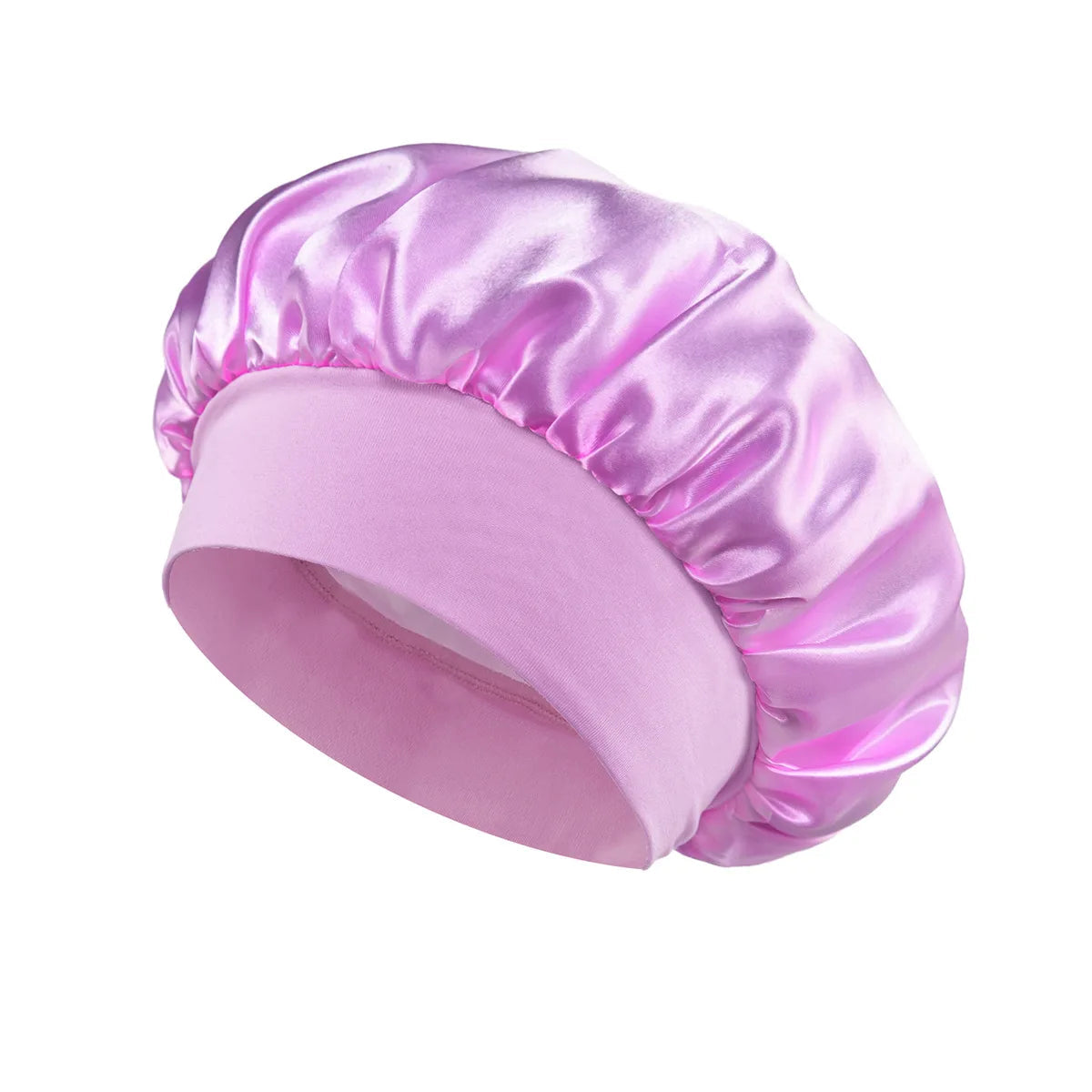 1pcs Soft Silk Satin Lined Bonnet Large Satin Hair Bonnet Household Sleep Shower Cap Hair Wrap Cover for Long Hair Salon Tool dylinoshop