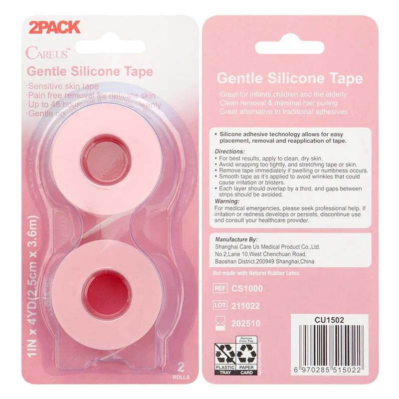 2pcs/Box Eyelash Silicone Tape Lash Extension Adhesive Tape Small Hole Breathable Easy Tear Eye Pads Paper Patch Makeup Tools