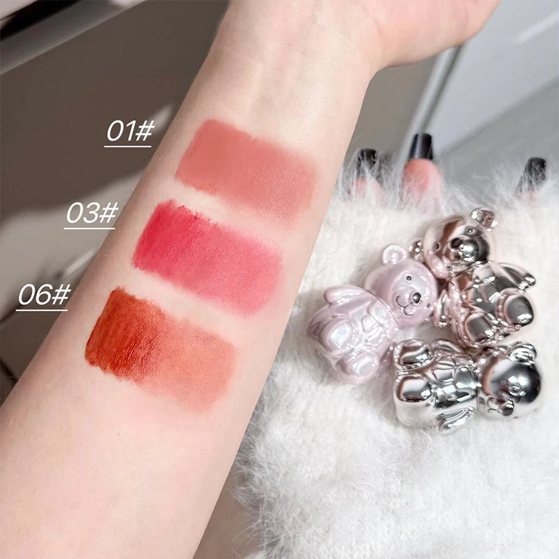 ART VALUE 7PC Makeup Sets Include 3 Colors Matte Lip Mud,1 Pressed Powder,1 Blush,1 Eyes Palette,1 Necklace Beauty Makeup Sets