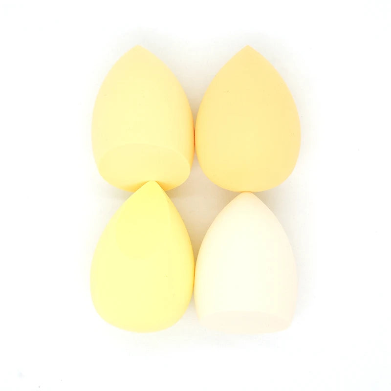 Makeup Sponge Set – 4-Piece Dry & Wet Foundation Powder Puffs, Bevel-Cut Beauty Blender dylinoshop